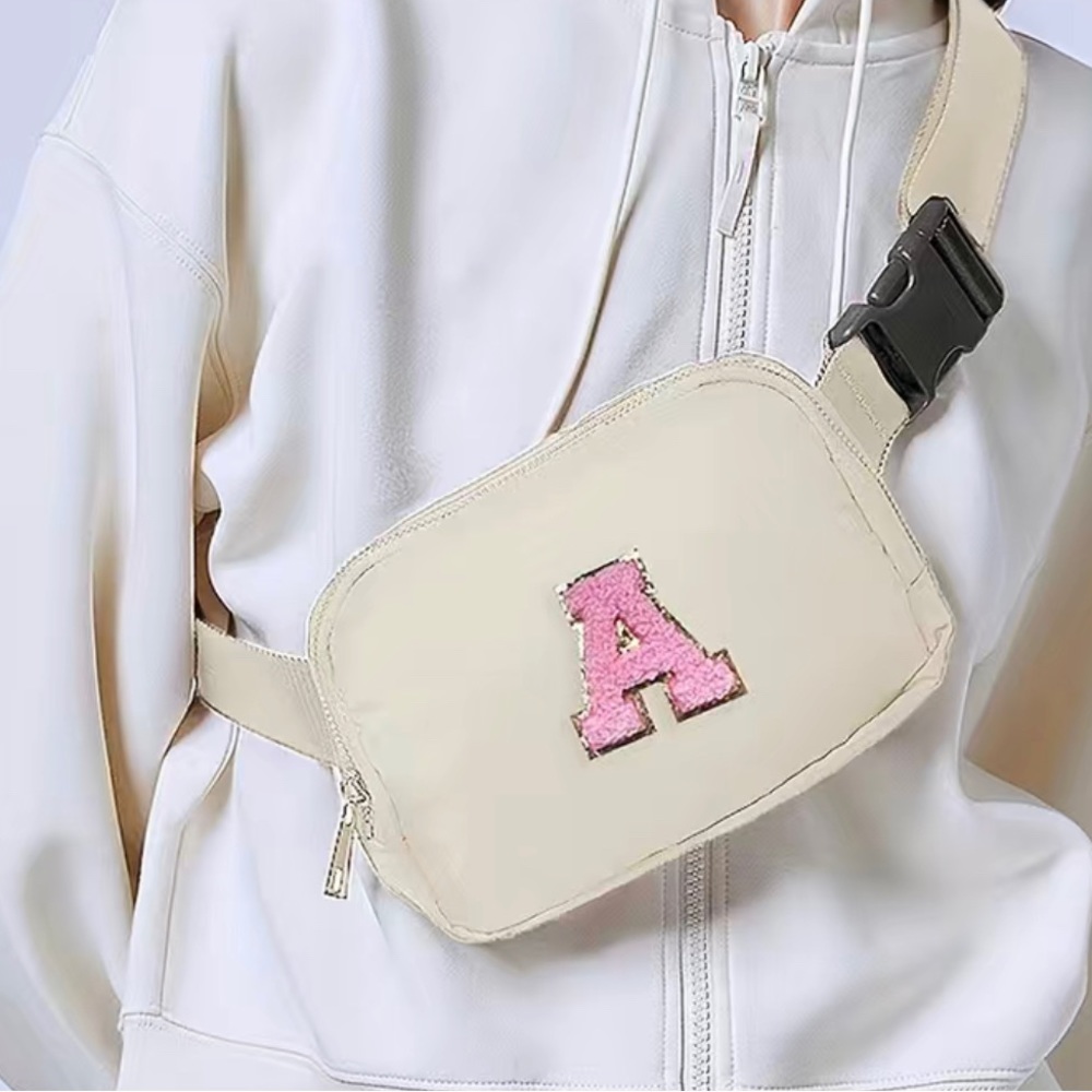 Fanny packs with personalized initial